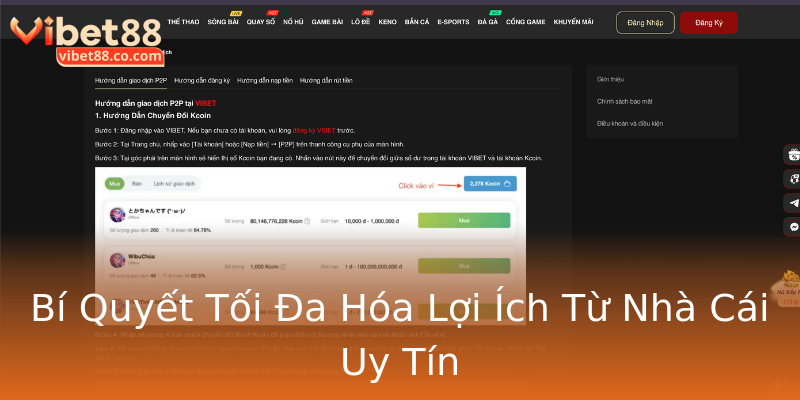 Bí Quyết Tối Đa Hóa Lợi Ích Từ Nhà Cái Uy Tín Bí Quyết Tối Đa Hóa Lợi Ích Từ Nhà Cái Uy Tín
