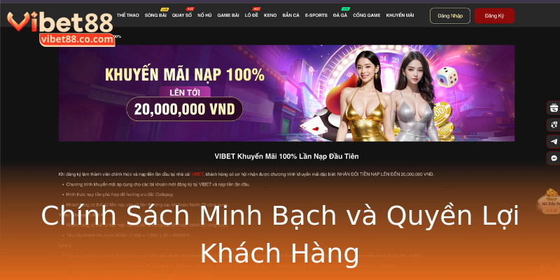 Chính Sách Minh Bạch và Quyền Lợi Khách Hàng Chính Sách Minh Bạch và Quyền Lợi Khách Hàng