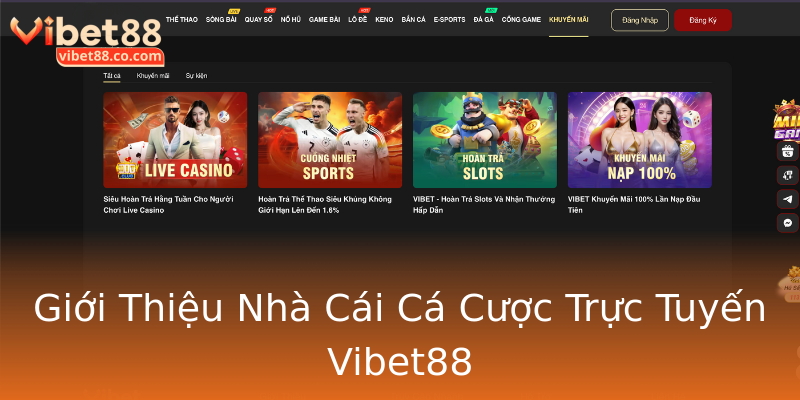 Giới Thiệu Nhà Cái Cá Cược Trực Tuyến Vibet88 Giới Thiệu Nhà Cái Cá Cược Trực Tuyến Vibet88