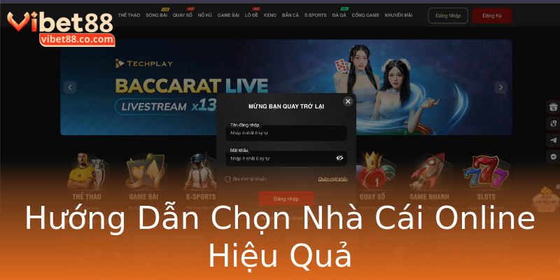 Hướng Dẫn Chọn Nhà Cái Online Hiệu Quả Hướng Dẫn Chọn Nhà Cái Online Hiệu Quả