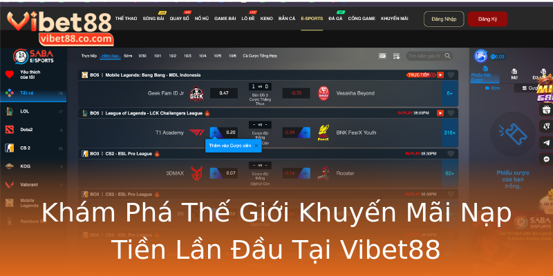 Khám Phá Thế Giới Khuyến Mãi Nạp Tiền Lần Đầu Tại Vibet88 Khám Phá Thế Giới Khuyến Mãi Nạp Tiền Lần Đầu Tại Vibet88