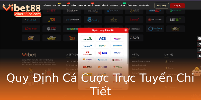 Quy Định Cá Cược Trực Tuyến Chi Tiết Quy Định Cá Cược Trực Tuyến Chi Tiết